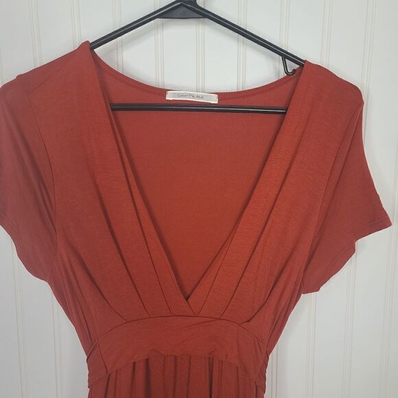Color me Red red cotton dress NWOT SIZE L - Picture 3 of 6